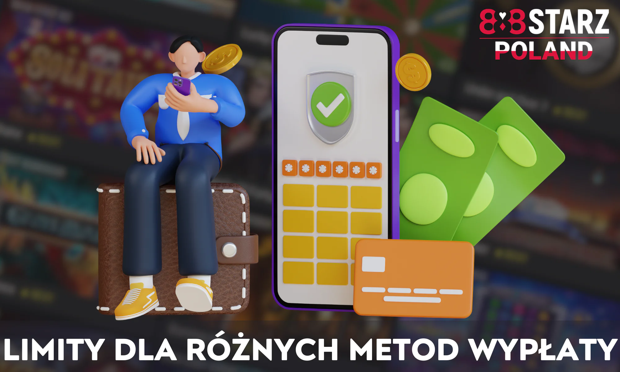 888Starz ma różne limity dla różnych opcji wypłat