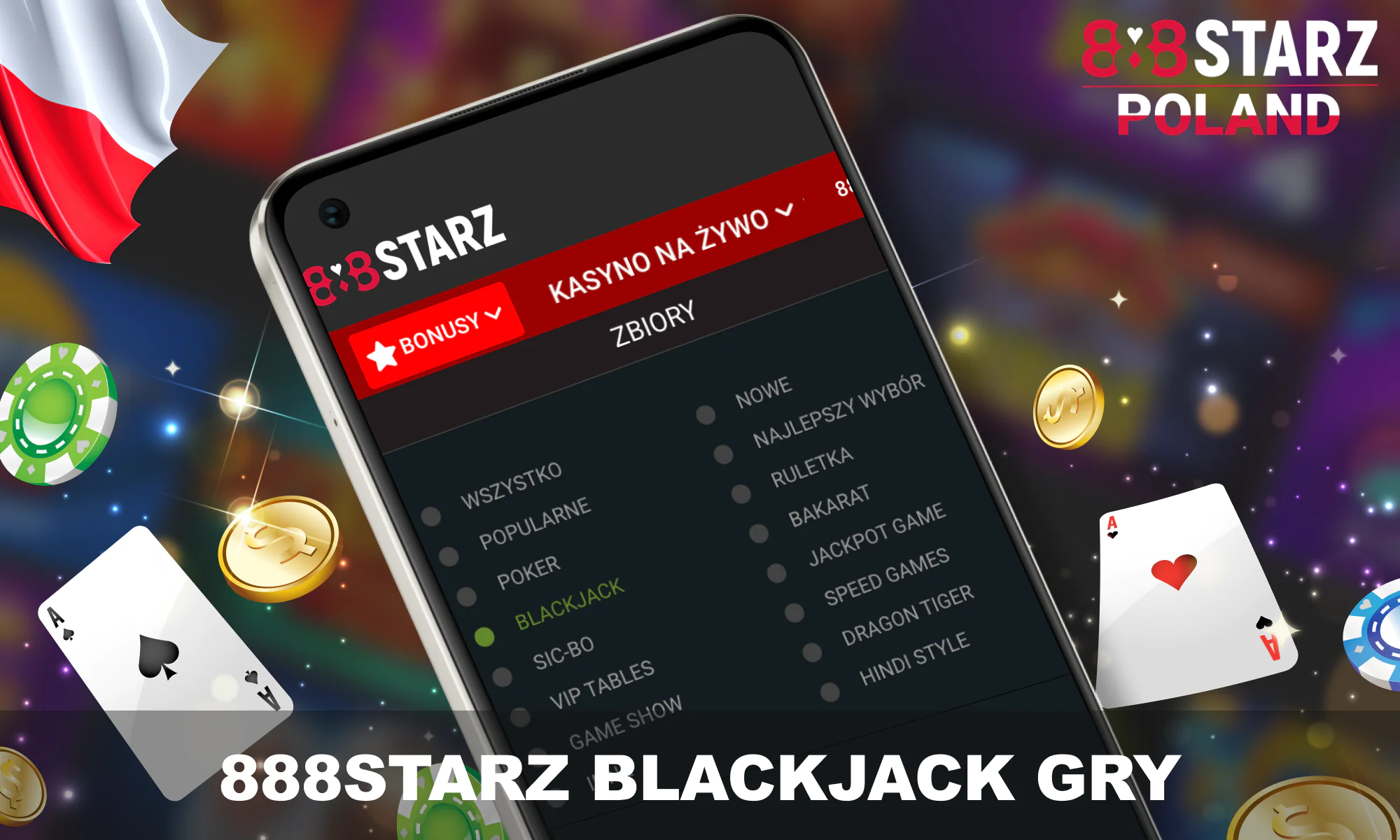 Blackjack w 888starz dla polskich graczy