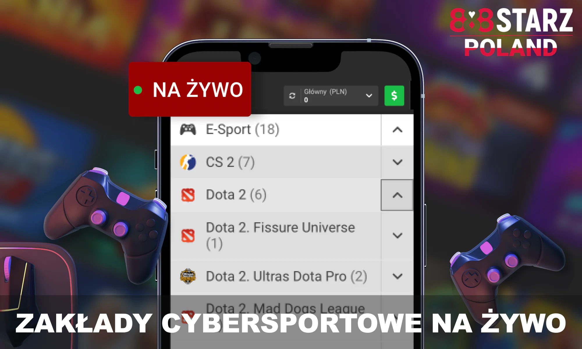 888starz Polska dla zakładów na żywo na cybersport