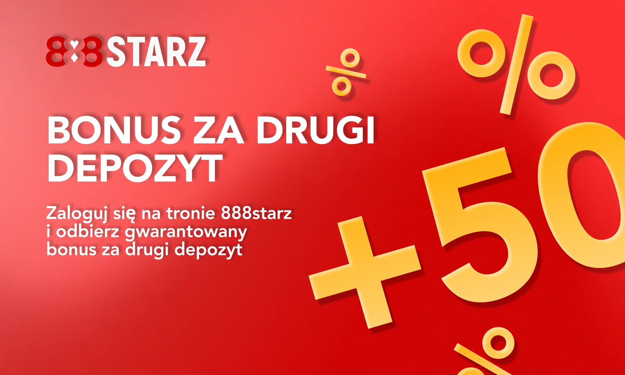 Bonus za drugi depozyt w 888Starz - 50% dla graczy z Polski